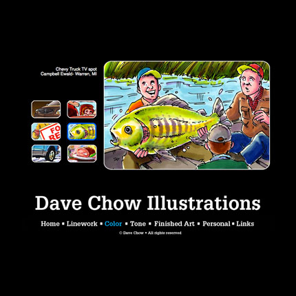 Dave Chow Illustrations Website