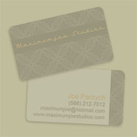 Maximumjoe Studios Business Card